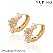 90063 Xuping Fashion Hochwertiger 18 Karat vergoldeter Ohrring
